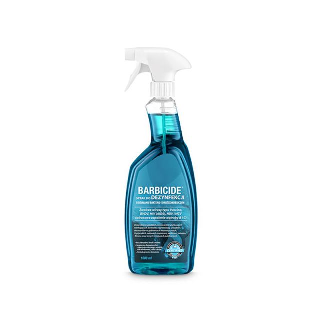Barbicide spray for disinfecting all surfaces, 1000ml odorless