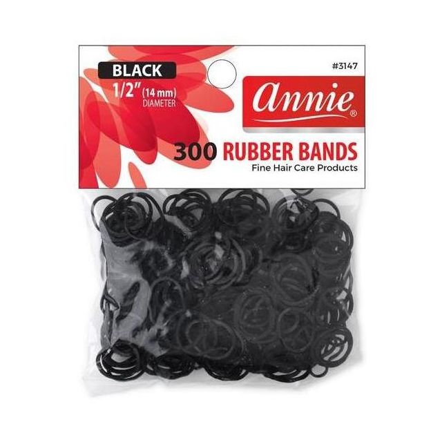 Rubber Bands Black Medium 300pcs