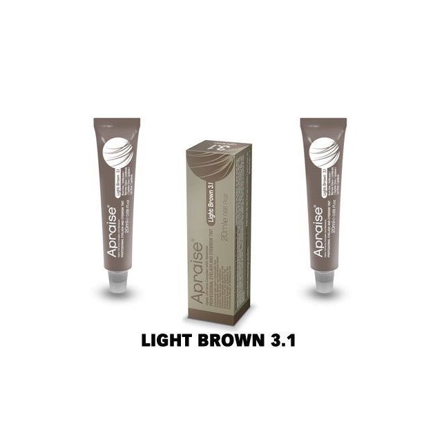 Apraise Eyelash and Eyebrow Tint Light Brown 3.1#