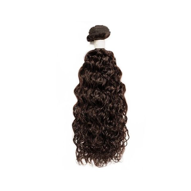 100% Virgin Brazilian Hair Weft, Spanish Wave / 35cm / #Natural Dark