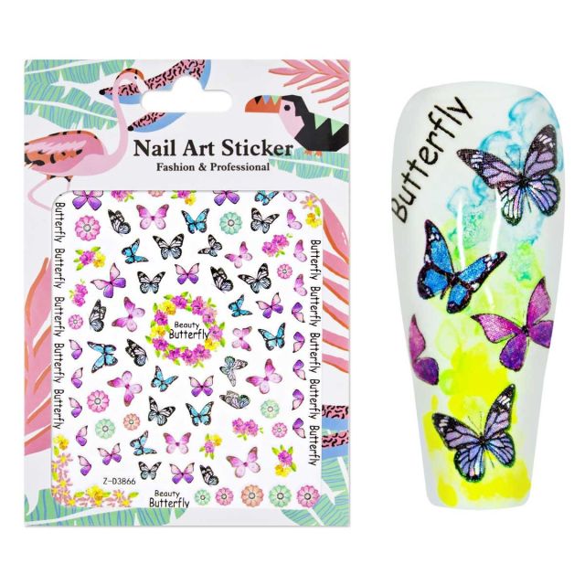 Nailart Sticker Butterfly 4