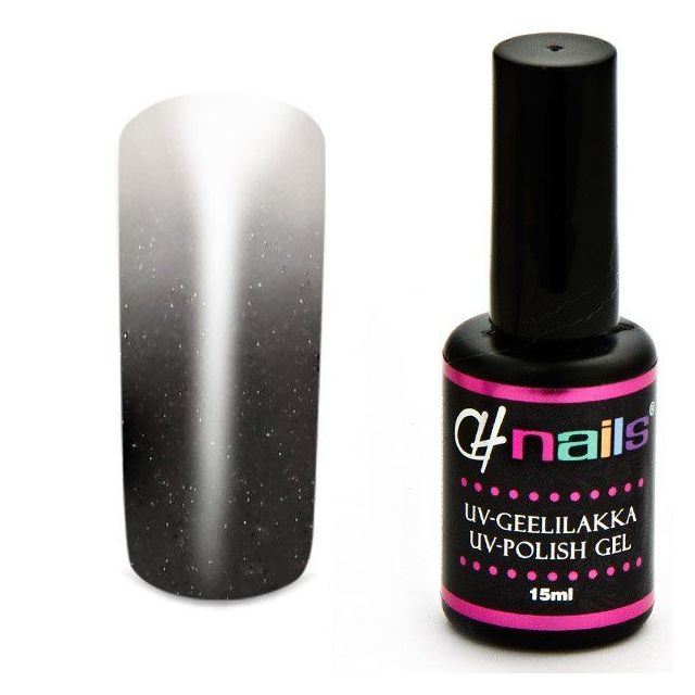 CH Nails Thermo Gel Lack Anthracite-White Metallic