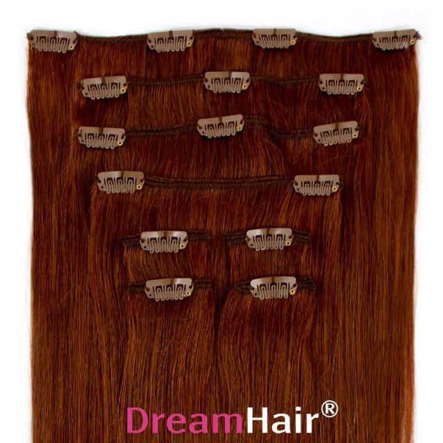 Clip-On Hårförlängning 8-delar 40cm 33#