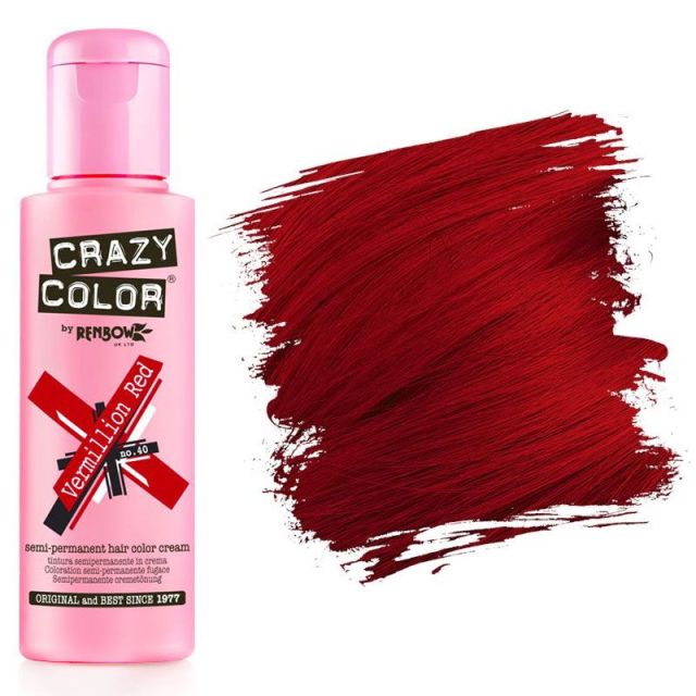 Crazy Color Hårfärg Vermillion Red #40