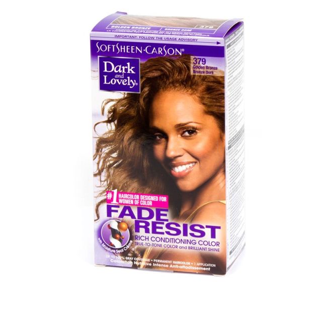 Dark and Lovely Fade Resistant Rich Conditioning Hair Color Golden Bronze #379