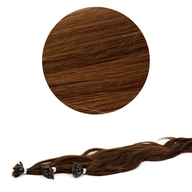 Nail Tip Hår European L-Wave 40cm 25st 4#