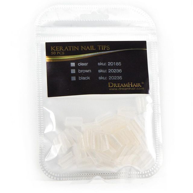 Dream Hair Keratin Nail Tips 50pcs Clear