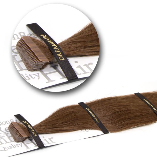 DreamHair Premium Slavian Tejpförlängning 50cm / 20st / 10#