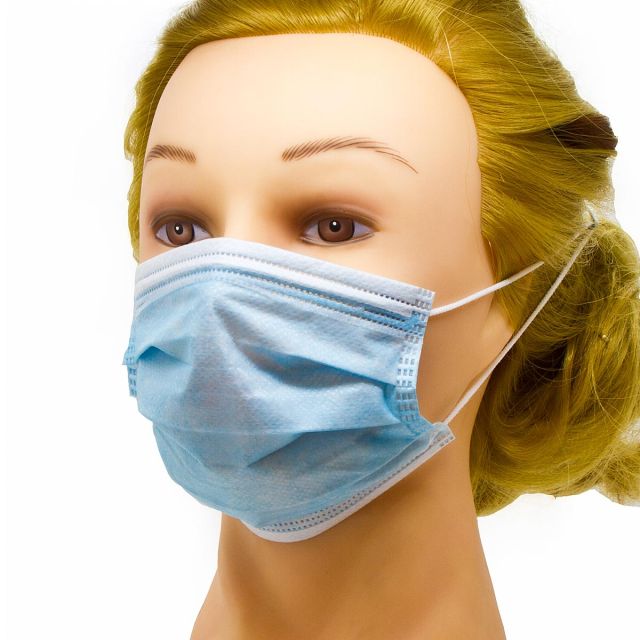 Children Face Mask 3-layer blue 10 pcs