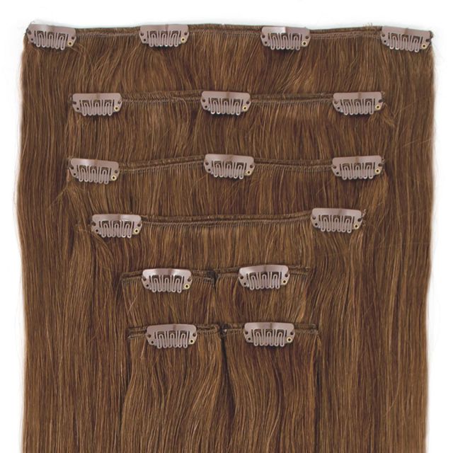 Clip-On Hårförlängning 8-delar 40cm 8#