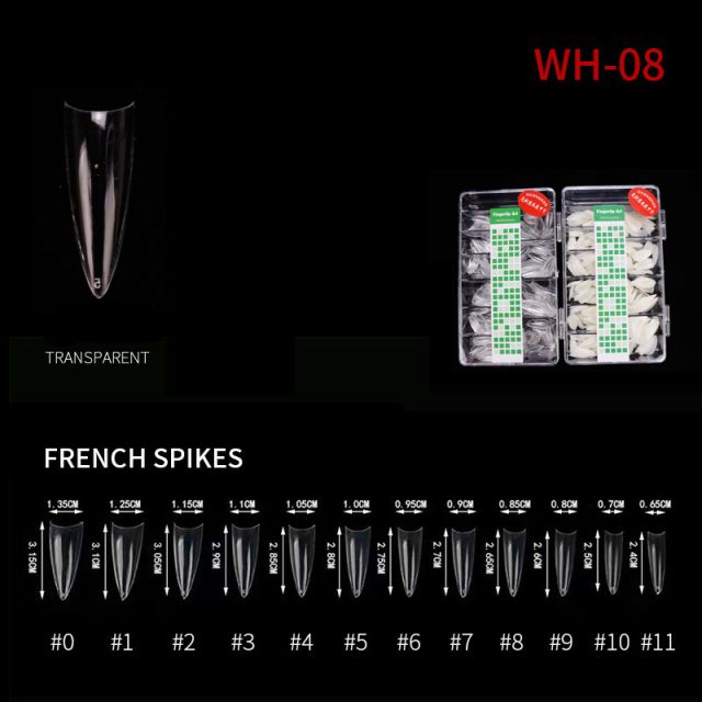 Nail Tip Natural Style WH05 Clear 500 pcs