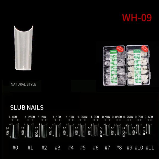 Nail Tip Natural Style WH05 Clear 500 pcs