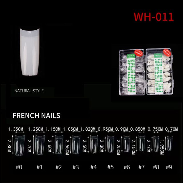 Nail Tip Natural Style WH05 Clear 500 pcs