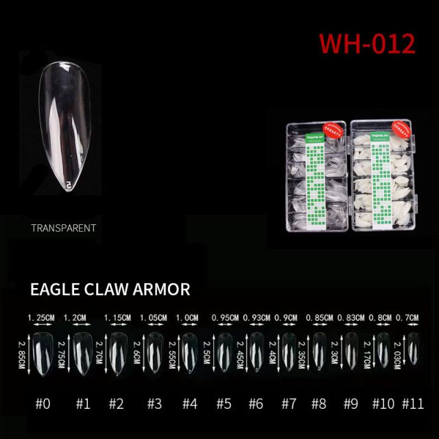 Nail Tip Natural Style WH05 Clear 500 pcs