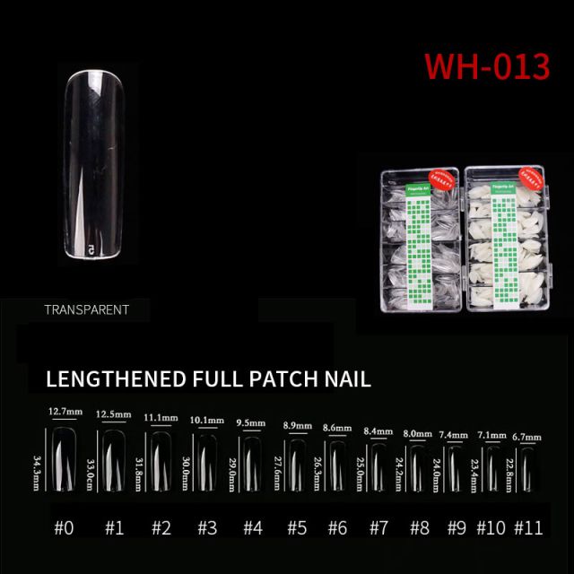 Nail Tip Natural Style WH05 Clear 500 pcs