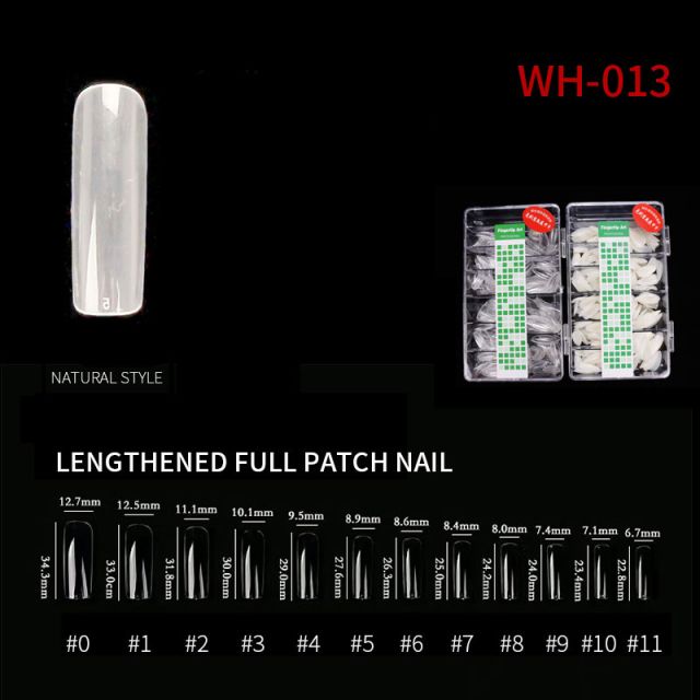 Nail Tip Natural Style WH05 Clear 500 pcs