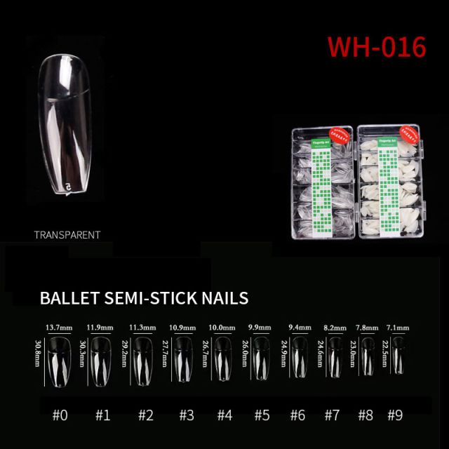 Nail Tip Natural Style WH05 Clear 500 pcs