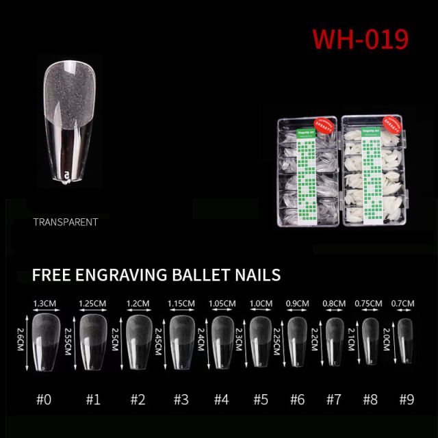 Nail Tip Natural Style WH05 Clear 500 pcs