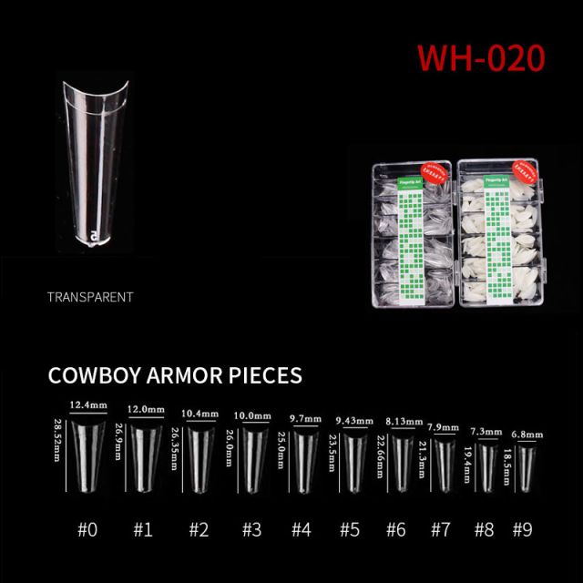 Nail Tip Natural Style WH05 Clear 500 pcs