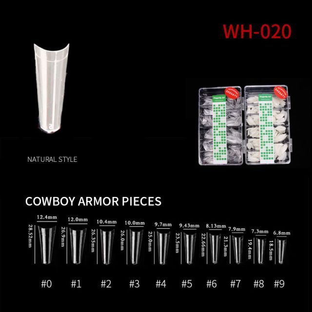 Nail Tip Natural Style WH05 Clear 500 pcs