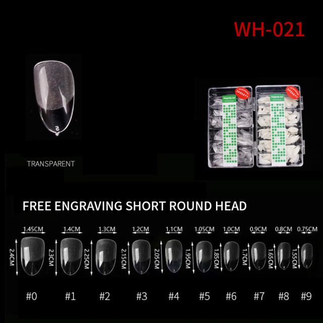 Nail Tip Natural Style WH05 Clear 500 pcs