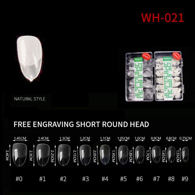 Nail Tip Natural Style WH05 Clear 500 pcs