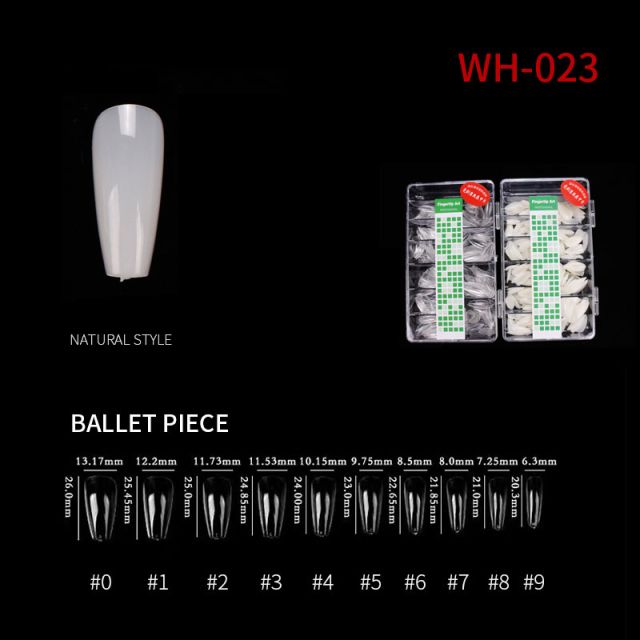 Nail Tip Natural Style WH05 Clear 500 pcs