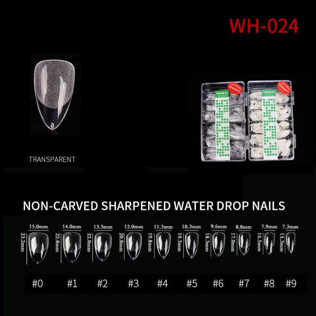 Nail Tip Natural Style WH05 Clear 500 pcs