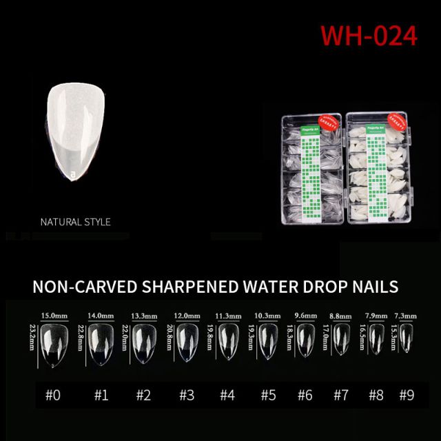 Nail Tip Natural Style WH05 Clear 500 pcs