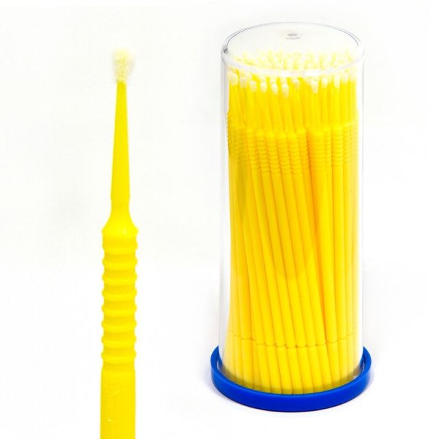 Microfiber Brush Fine / Keltainen 100kpl