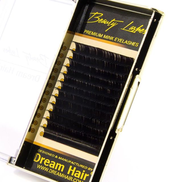 Premium Mink Volume Eyelashes D-Curl 0.07T x 16mm