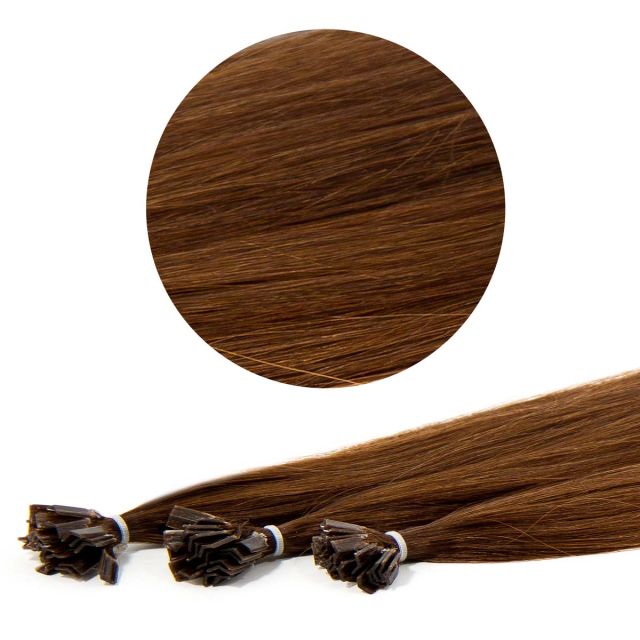 Nail Tip Hår European 25st 50cm 4#