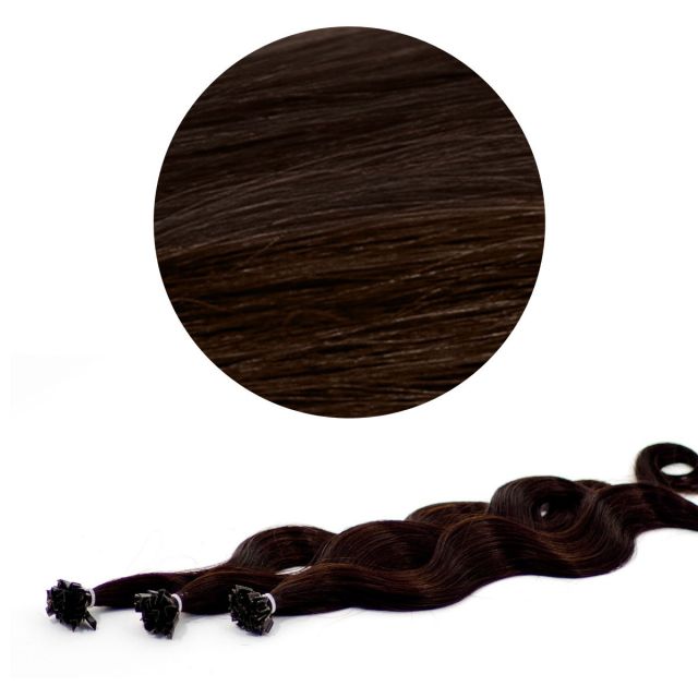 Nail Tip Hår European B-Wave 50cm 25st 2#
