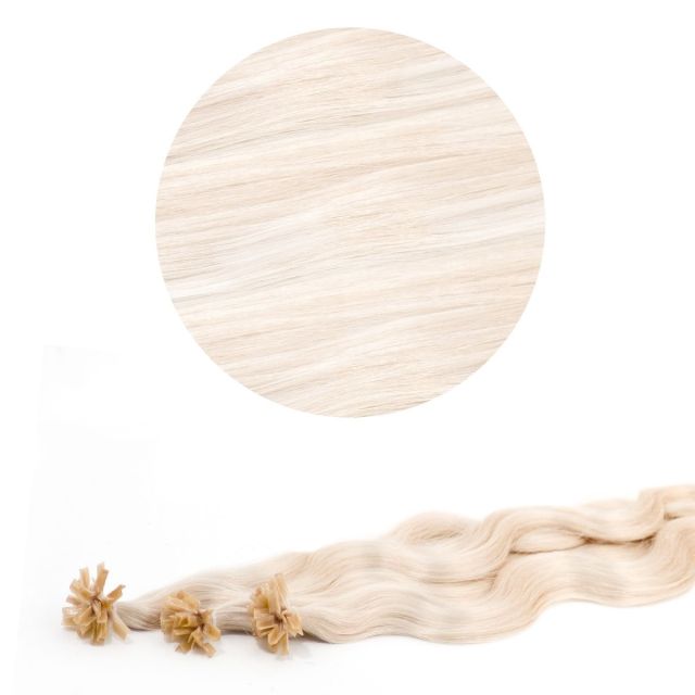 Nail Tip Hår European B-Wave 50cm 25st 60#