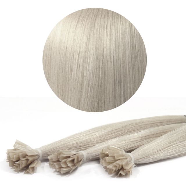 Nail Tip Hår European 25st 50cm Grey#