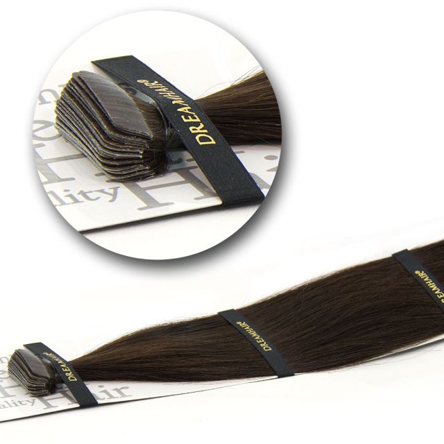 DreamHair Premium Slavian Tejpförlängning 50cm / 20st / 2#