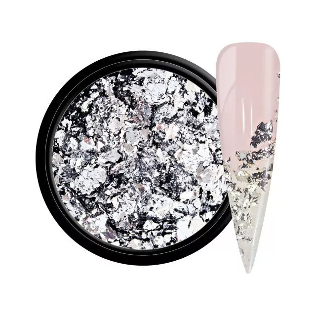 NailArt Foil Flakes silver