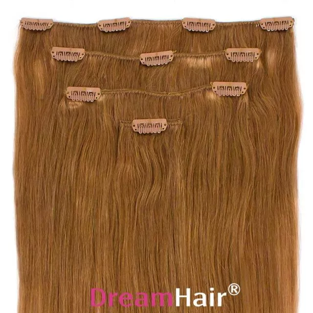 Clip-On Hårförlängning 4-delar 40cm 18#