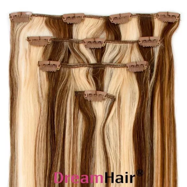 Clip-On Hårförlängning 4-delar 40cm P6/60#