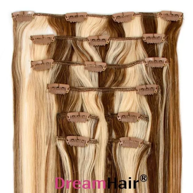 Clip-On Hårförlängning 8-delar 40cm P6/60#