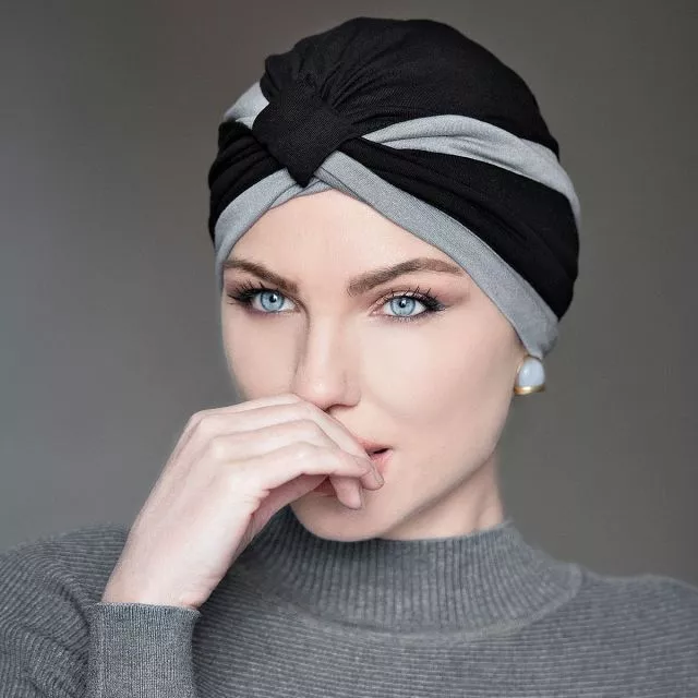 Masumi Headwear Amelia Black & Grey