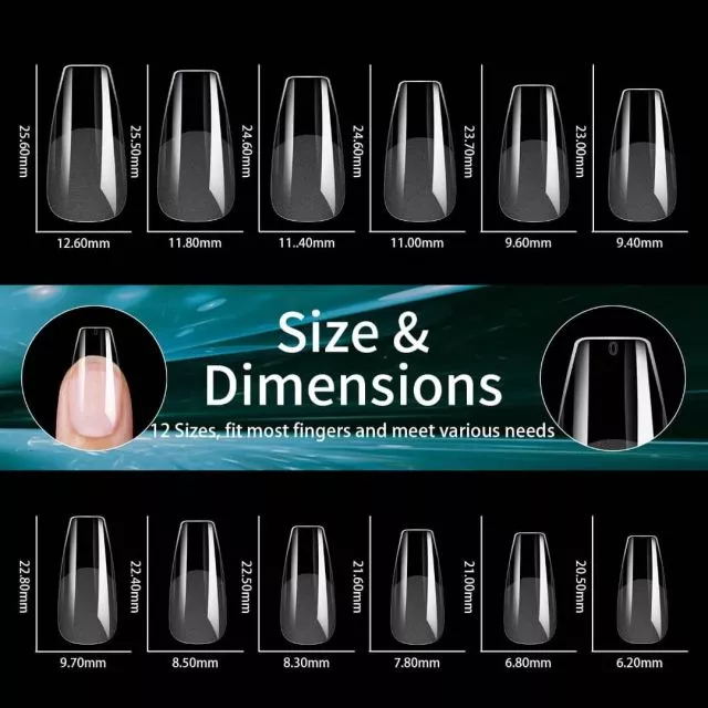 Soft Gel Tips 05# 240 kpl