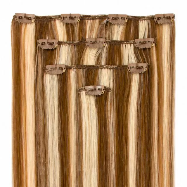 Clip-On Hårförlängning 4-delar 30cm P8/24#