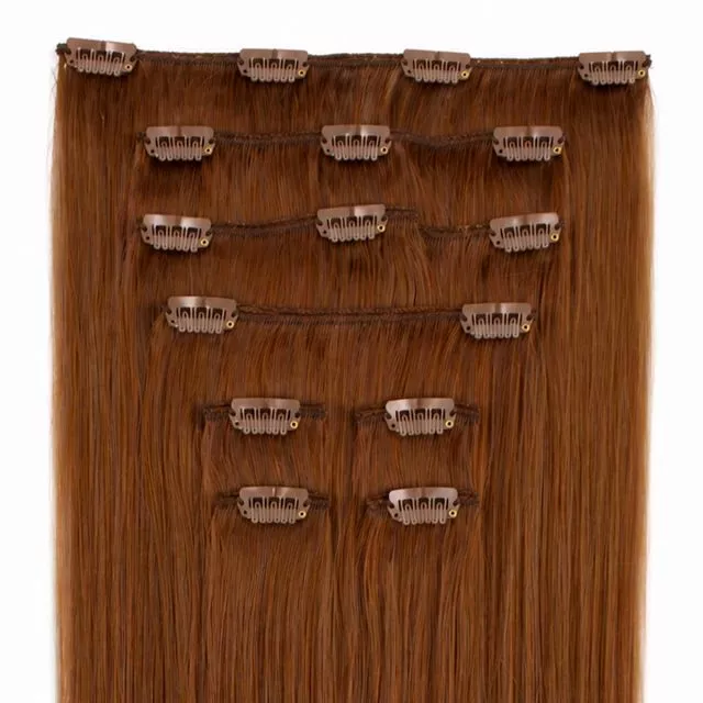 Clip-On Hårförlängning 8-delar 40cm 33#