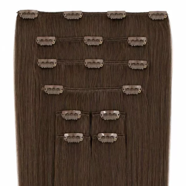 Clip-On Hårförlängning 8-delar 40cm 6#