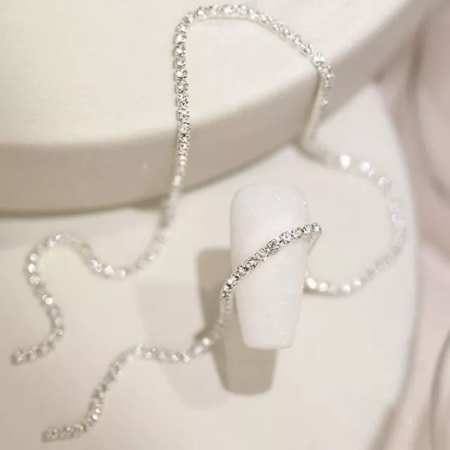 Nail Art Rhinestone Chain 0.16/30cm Silver 9#