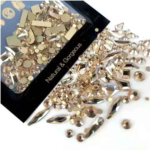 Nailart Diamonds 170pcs / Champagne