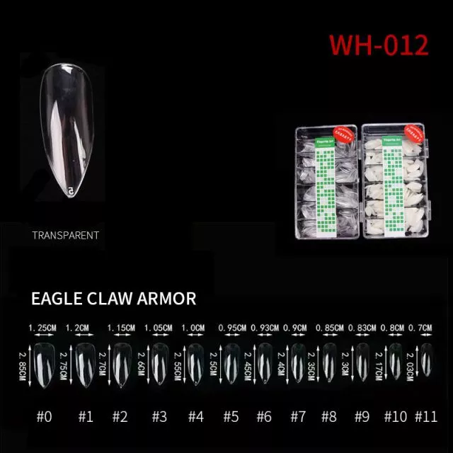 Nail Tip Natural Style WH05 Clear 500 pcs