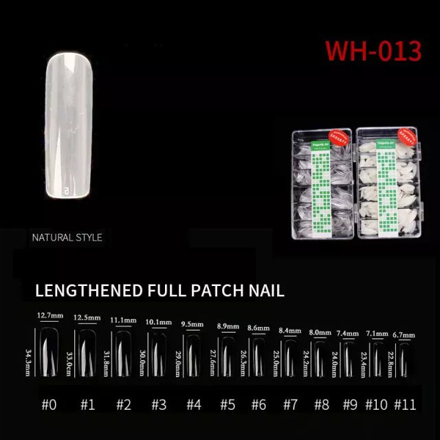 Nail Tip Natural Style WH05 Clear 500 pcs