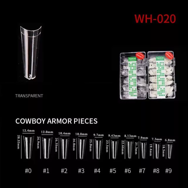 Nail Tip Natural Style WH05 Clear 500 pcs